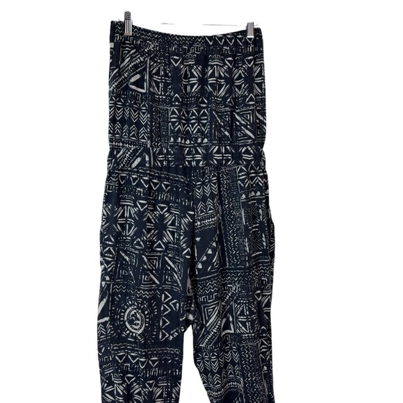 Madewell Kingston Cover Up Jumpsuit Inkstone Aztec Tribal Strapless Boho Size S - Picture 6 of 10